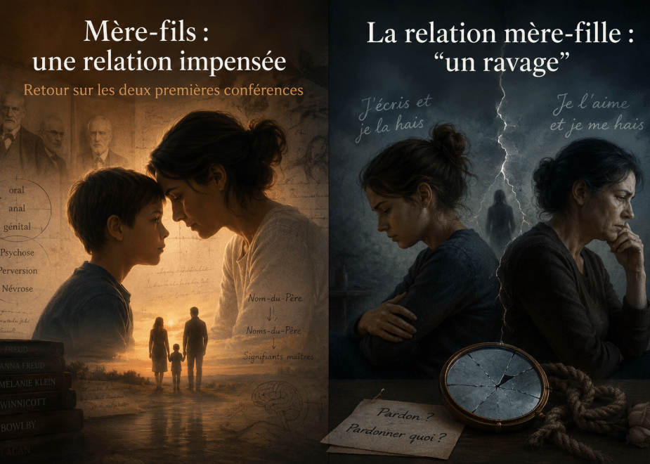 Mère-fils : relation impensée ? Précédemment…
